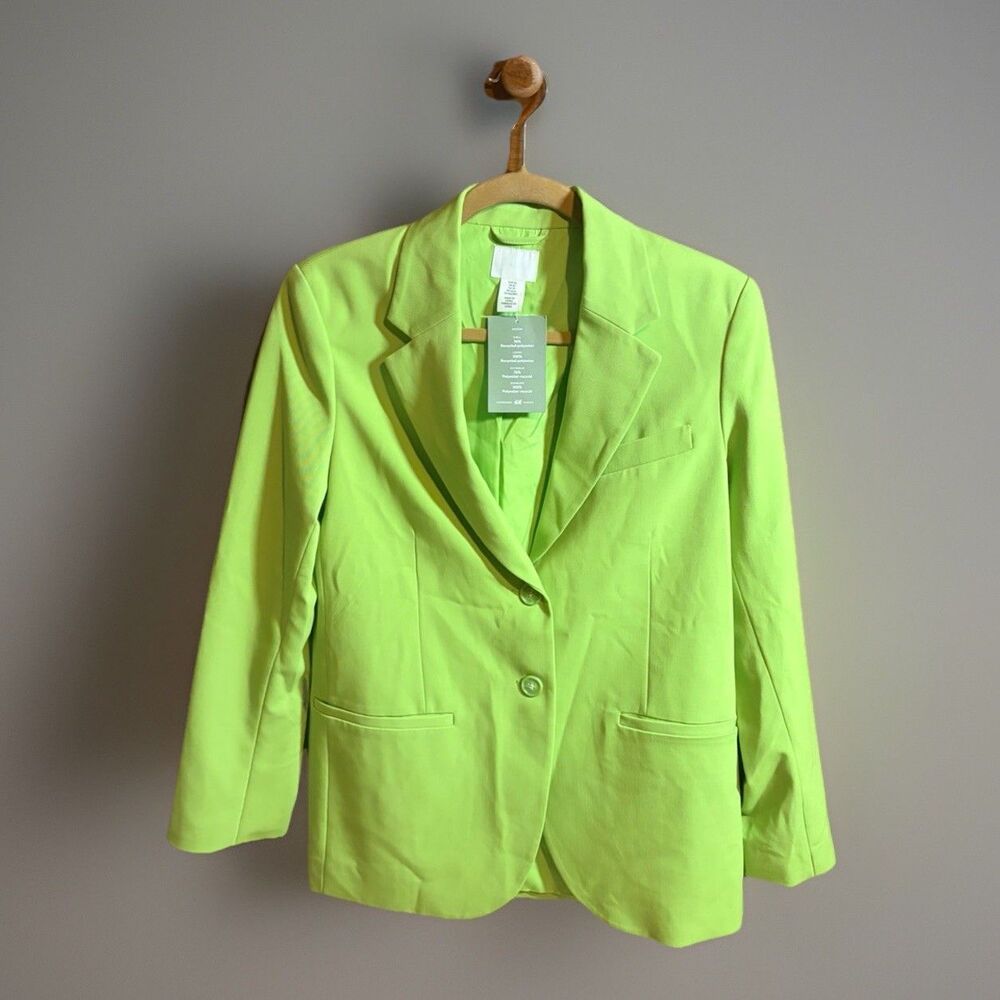 H&M Blazer Women's XS Single-Breasted , Notch Lapel, Two-Button NWT office wear